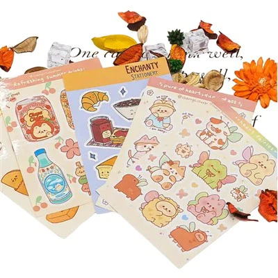 Foglio di adesivi tagliati a bacio